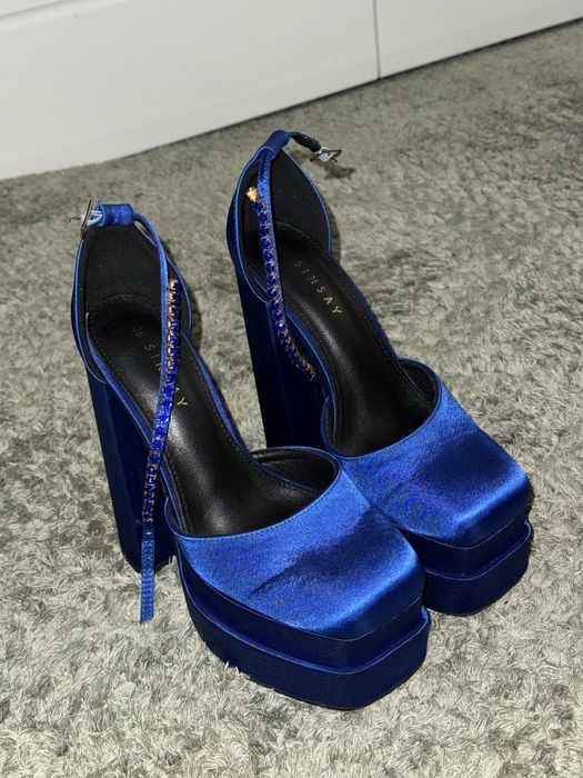 Туфлі сині Versace версаче 38 розмір