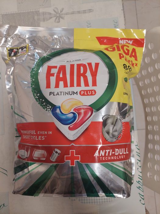 Fairy Platinum Plus Lemon - Giga Pack 88 Cápsulas (Novo / Selado)
