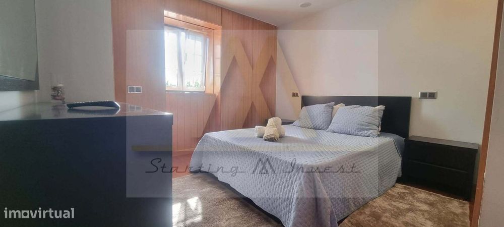 Moradia T3 mobilada com piscina. em Terroso - Póvoa de Varzim.