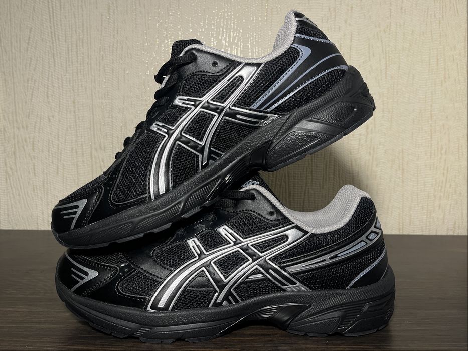 !РАСПРОДАЖА! НОВЫЕ! Кроссовки Asics Gel-1130™ Black, черные, мужские, 41, 42, 43, 44, 45, синтетическая кожа, сетка, весна, лето, осень, повседневные.