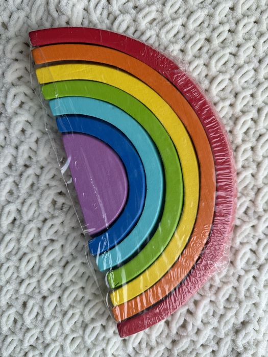 Веселка, деревʼяна, розвиваюча іграшка