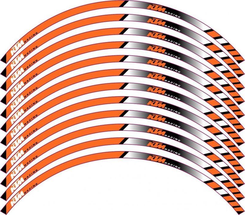 fitas ktm  autocolantes para jantes roda aro 17