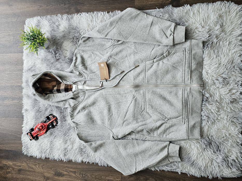 Сіра зіп-худі Burberry S-L