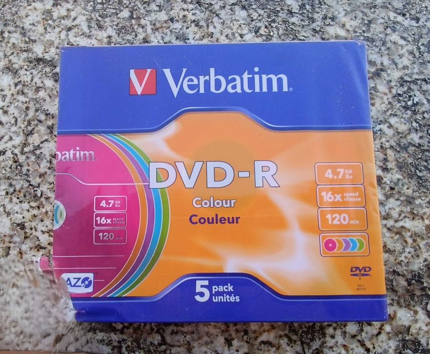 Pack 5 Verbatim |  DVD-R  4.7 GB