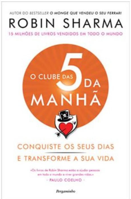" Clube das 5 da manhã" livro, lido uma vez , portes incluídos