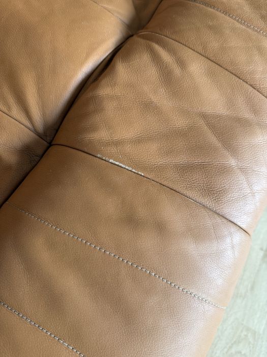 Zestaw wypoczynkowy, skórzany