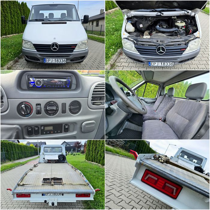 Autolaweta Mercedes Sprinter 2.2CDI 109KM 229tys Klima, Webasto, Hak