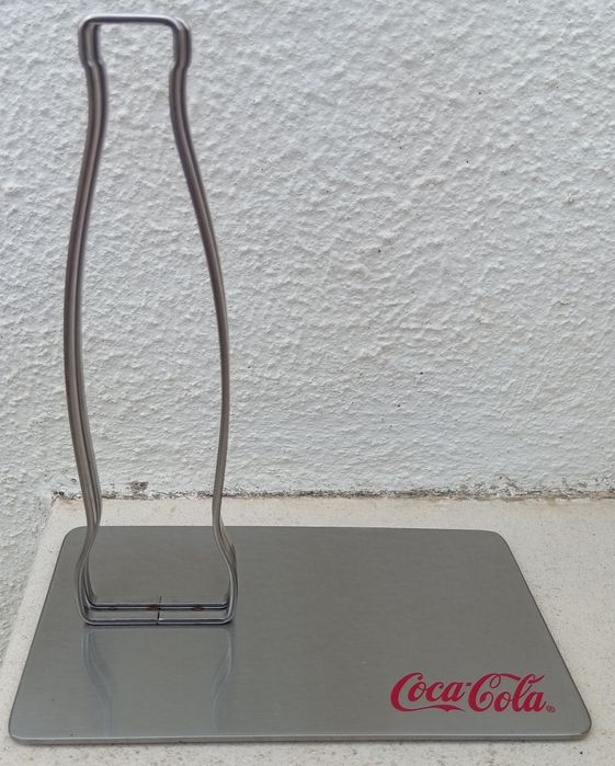 Suporte metálico da Coca-Cola para ementas