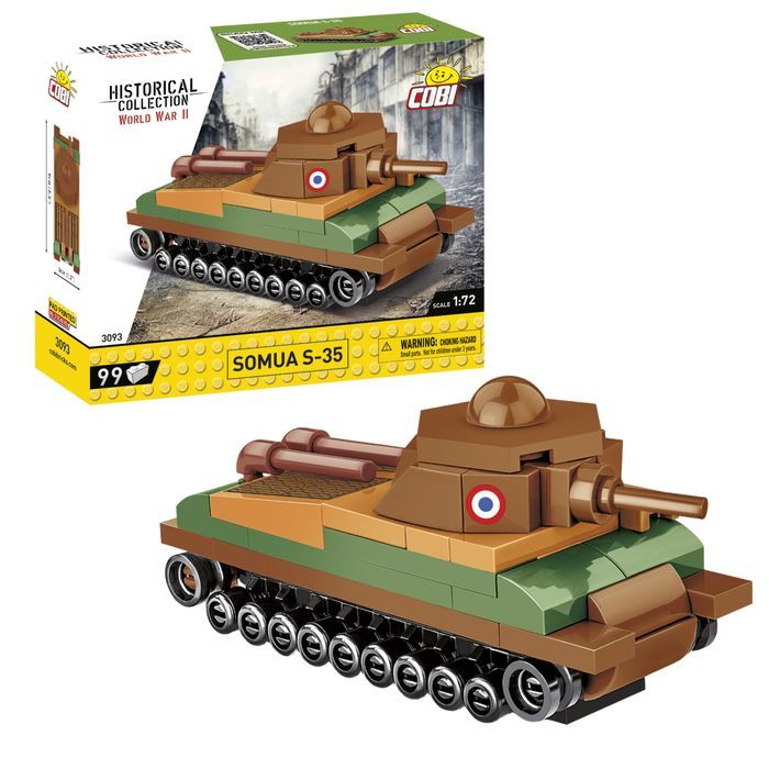 Klocki Cobi 3093 Czołg Somua S-35 Hc Ww2 99 El.