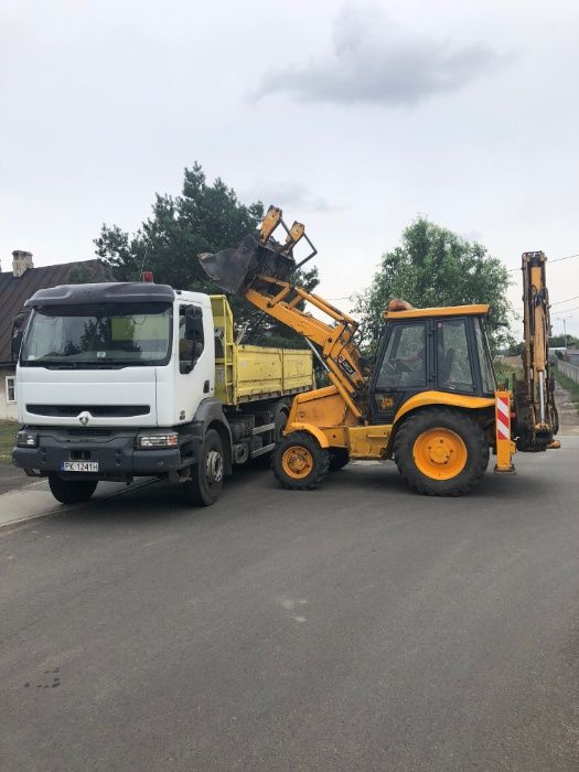 Usługi koparko-ładowarka -koparka kołowa, gasienicowa, rozbiórki tanio