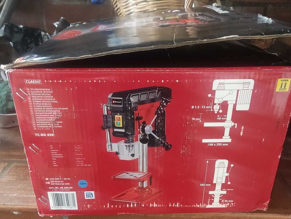 Berbequim de bancada novo einhell