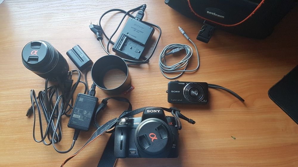 Sprzedam  Aparaty SONY DSLR - A450 Lustrzanka