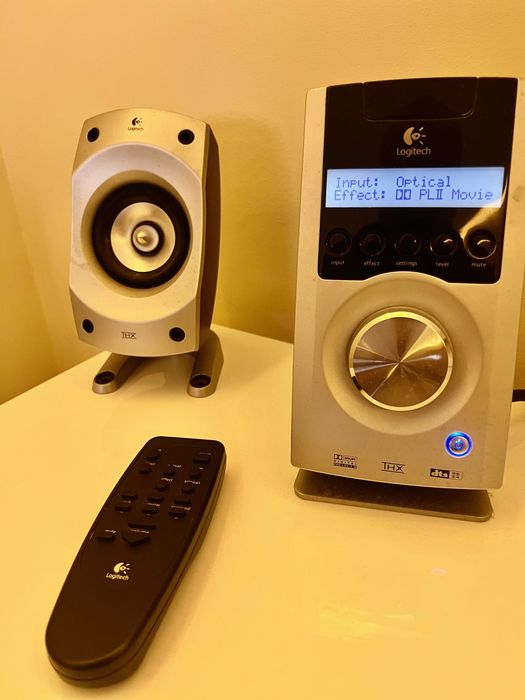 Logitech Z-5500 5.1 THX completo + suportes + caixa original