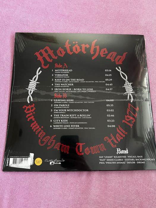 Motörhead Birmingham Town Hall 1977 płyta winylowa