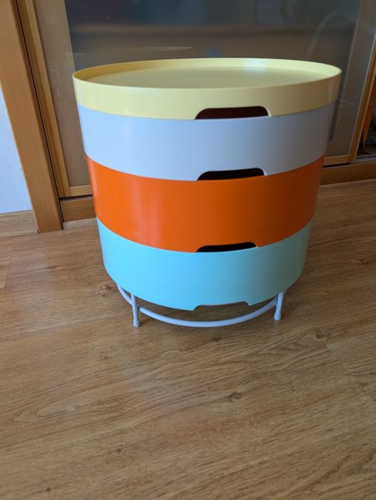 Mesa de Arrumação IKEA PS 2014 Multicor – Design Vintage / Rara