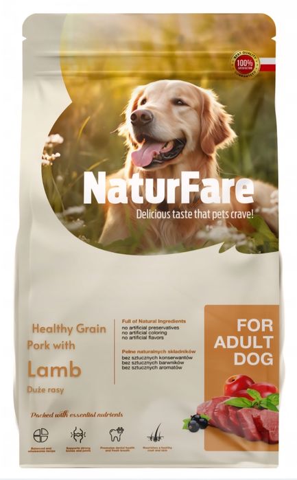 Karma dla psa Naturfare (duże rasy) 12kg