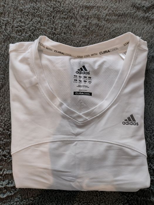 Koszulka Adidas Climacool biała rozmiar s