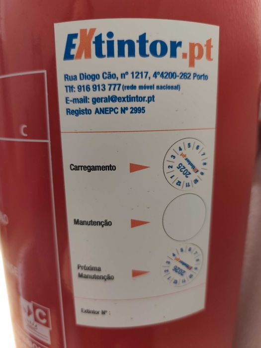 Extintor ABC 6Kg + Sinalética Fotoluminescente (Urgente)