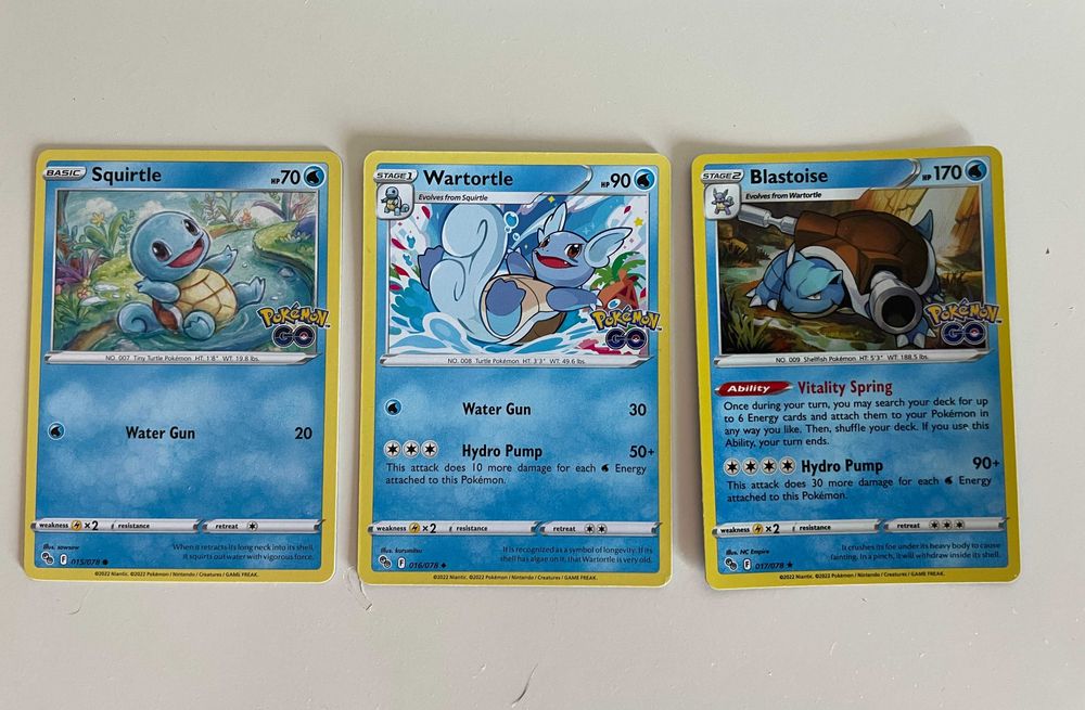 Cartas Pokémon Go Evoluções