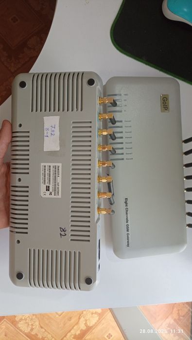 Два  Gsm шлюза для сим sim карт Goip-8, Goip-16, ЖСМ модуль для ip тел