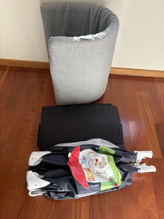 Cama berço de viagem com colchao