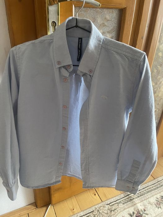 Сорочка джинсова для хлопчика 158р