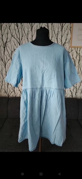 Sukienka dżinsowa baby doll h&M L