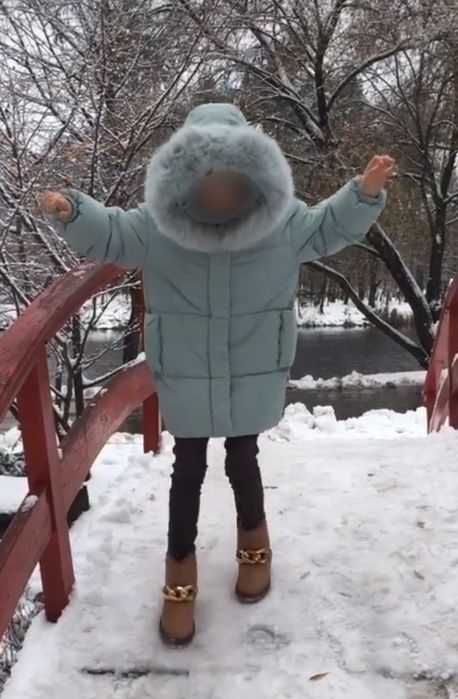 Зимова куртка з вишивкою для дівчаток X-woyz