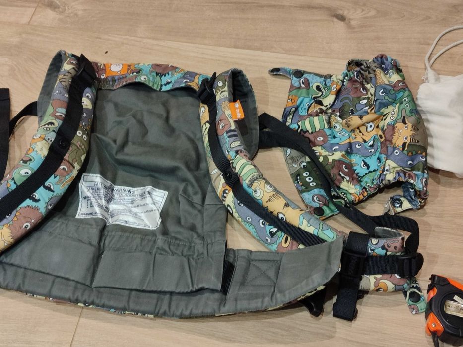 Nosidełko nosidło Tula z kapturem, workiem i pudełkiem