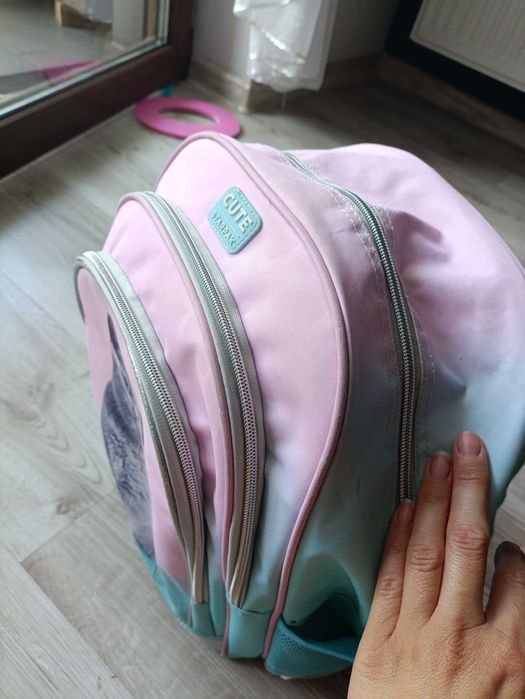 Plecak szkolny z kotkiem