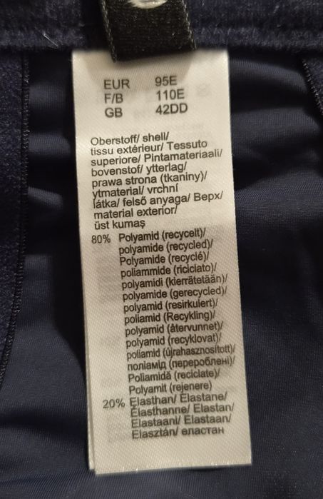 95E Bonprix miękki biustonosz z haftami