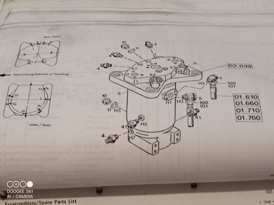 O&K mh6 instrukcja wraz z wykazem części.