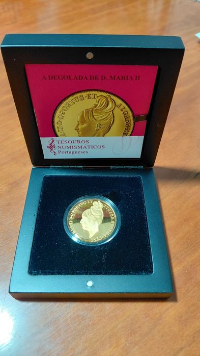 Moeda Ouro Degolada D. Maria   ICM