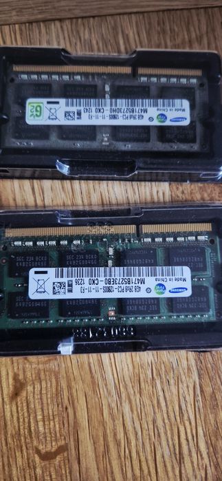 . Pamięć RAM 4 GB DDR3 Samsung  x 2