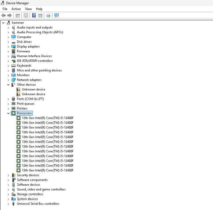 Procesor Intel Core i5 12400F