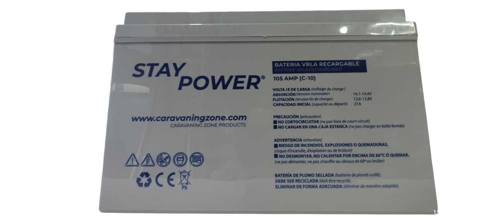 Bateria de Gel/AGM  12V Stay Power (Autocaravana / Campervan)