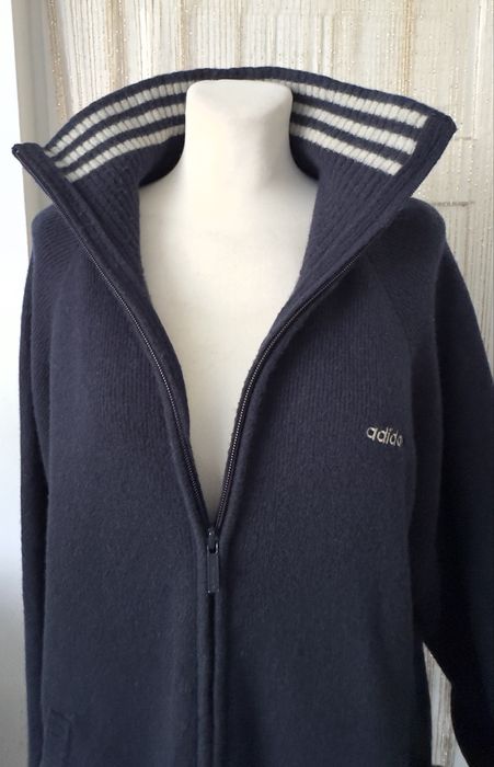 Adidas - Oryginalny Wełniany męski kardigan - XL