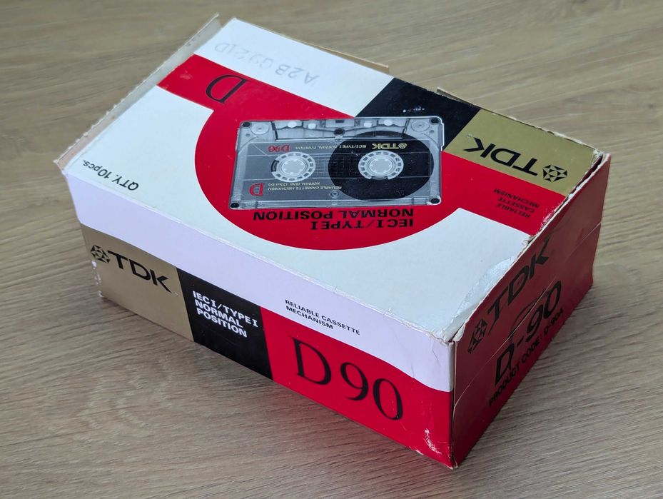 аудіо касети TDK D90 аудиокассеты блок 10шт. USA 1988р