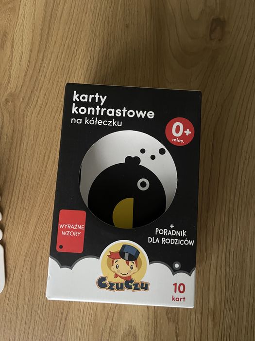 Karty kontrastowe CzuCzu zabawka sensoryczna dziecko noworodek