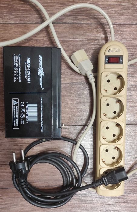 UPS POWERCOM BNT-600AP + мережевий фільтр (5 розеток)