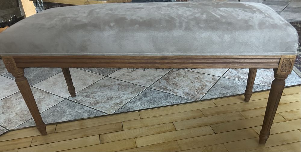 Ława do fortepianu pianina i puf francuski Ludwik XVI styl rustykalny