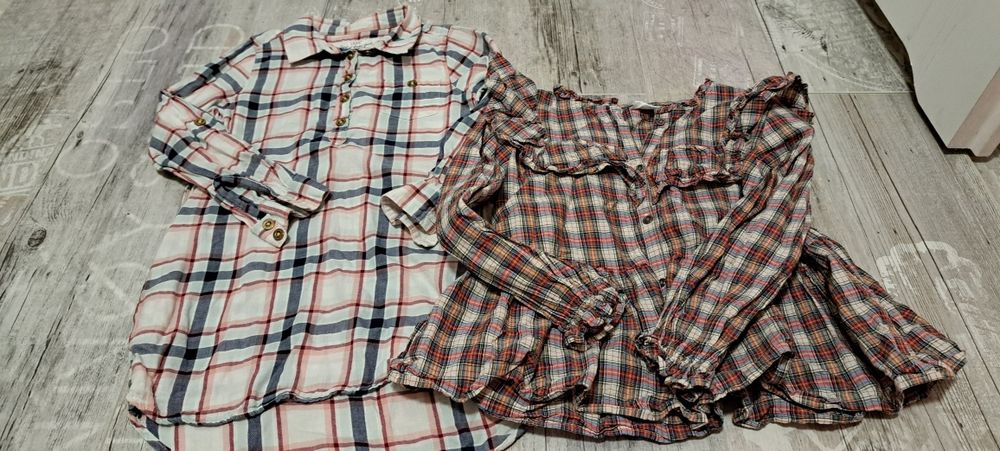 Zestaw ubrań dla dziewczynki 110/116 zara h&m sukienki bluzki legginsy