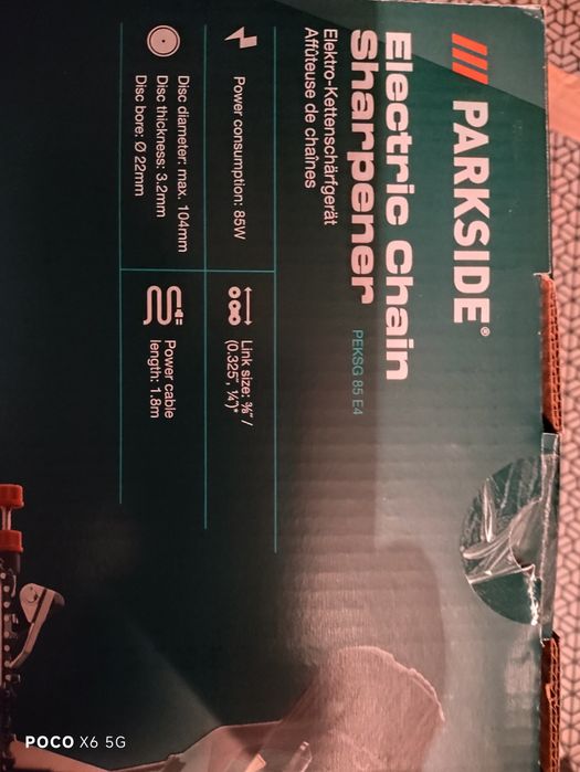 Parkside PEKSG 85 E4 urzadzenie do ostrzenia łańcuchów nowe
