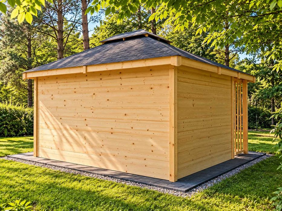 Domek Narzędziowy 3x4 z Drewutnią 2w1 | Altana Drewniana | PROMOCJA -10%
