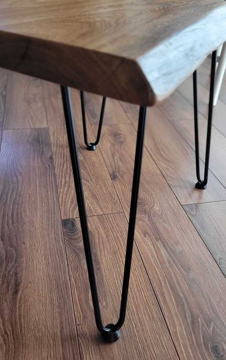 Unikatowy stolik kawowy z litego dębu. Ława handmade, loft.