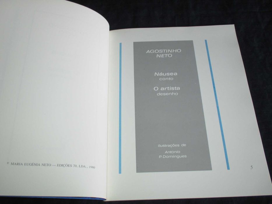 Livro Agostinho Neto Náusea Conto Artista Desenho