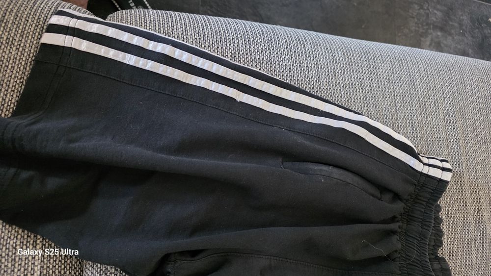 Krótkie spodenki dresowe czarne a'la Adidas | 100% Bawełna | Rozmiar S