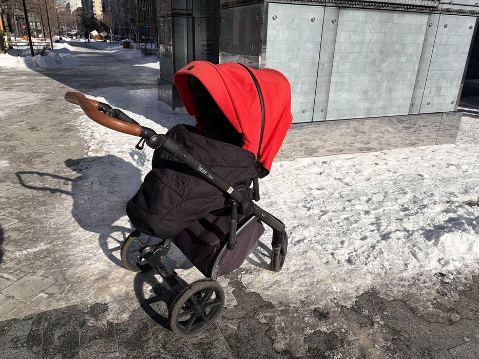 Універсальний дитячий візочок 2 в 1 Roan Bass Next, червоний