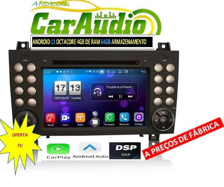 Auto-rádio 2 din android 14 para Mercedes SLK R171