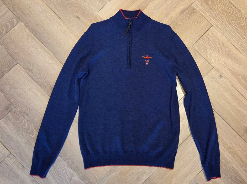 Męski wełniany sweter Aeronautica Militare Rozmiar L
